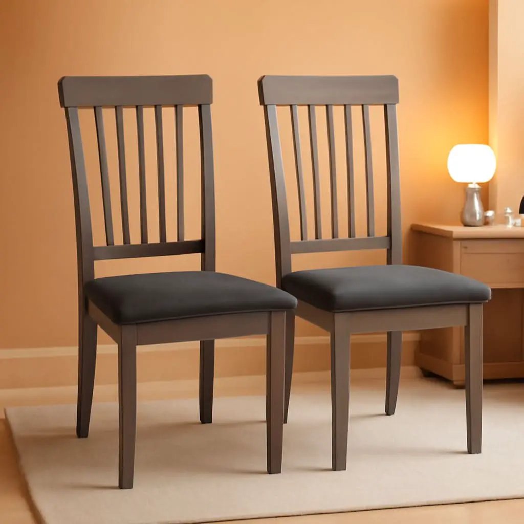Shullden Gray Spindle Back Dining Chairs Set Of 2 from PriceLows™