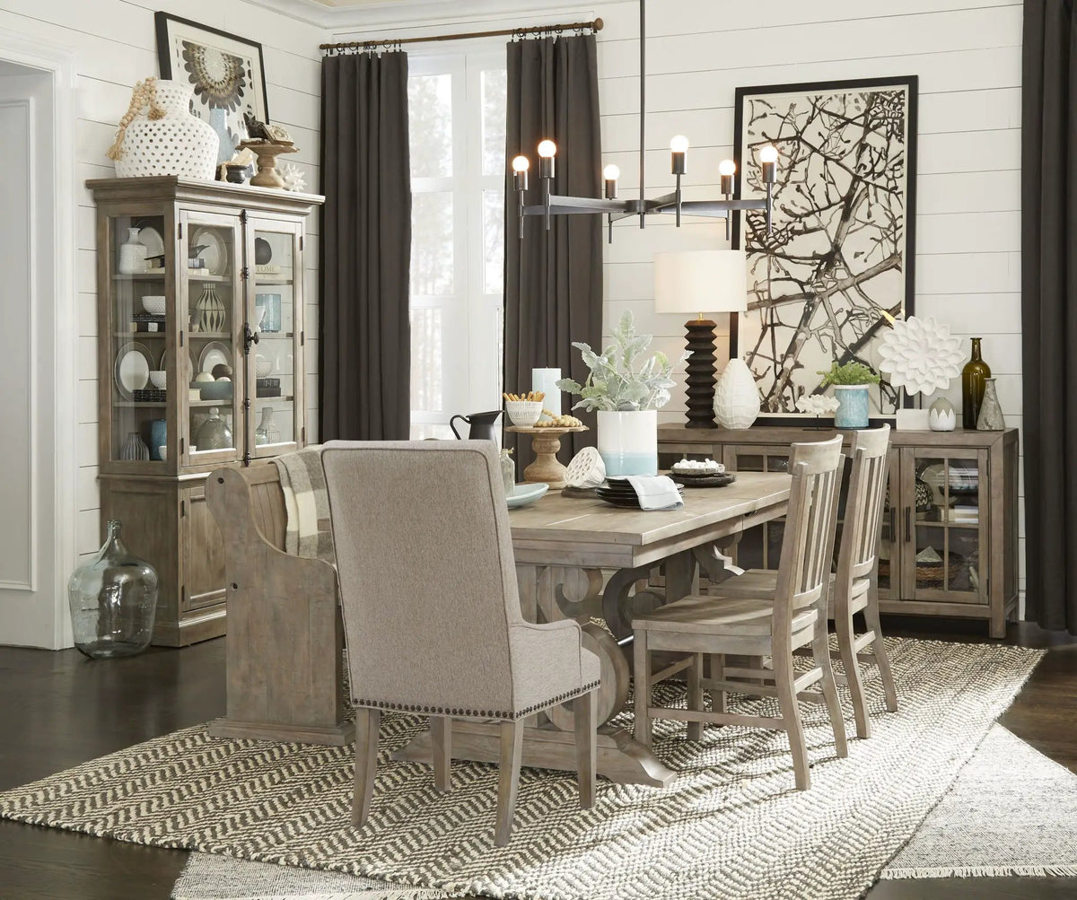 Tinley Park Dining Side Chairs | Set Of 2 | Dove Tail Gray | Classic Wood Seat