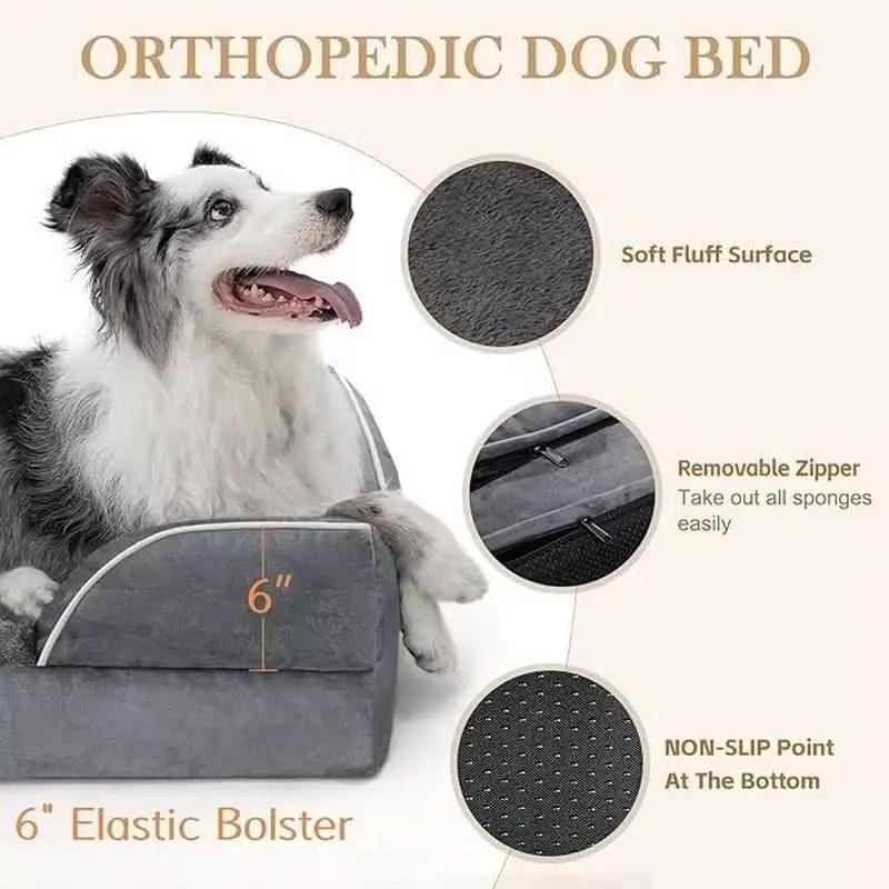 Waterproof Orthopedic Foam Dog Bed Extra Large Dark Grey from PriceLows™