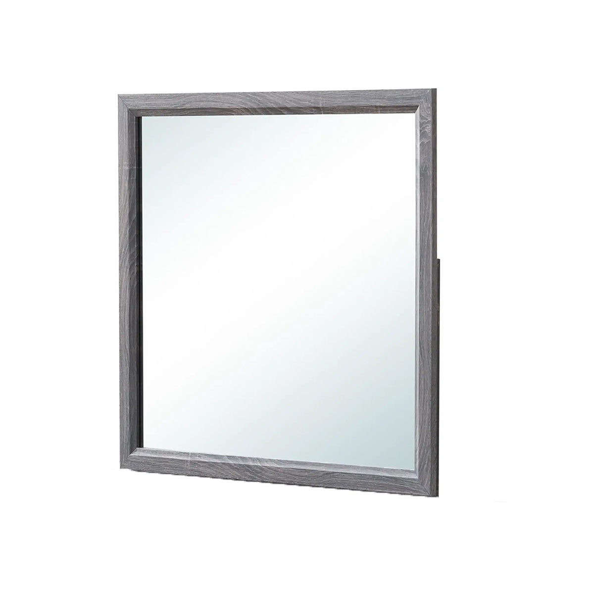 Mirage Dresser Mirror | Attachable To Dresser | Wood Trim | 39 Inch Width