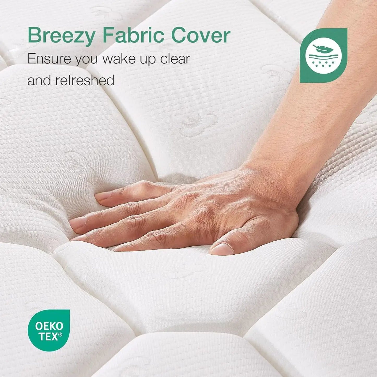Twin 6 Inch Bonnell Spring Hybrid Mattress Adaptive Foam from PriceLows™