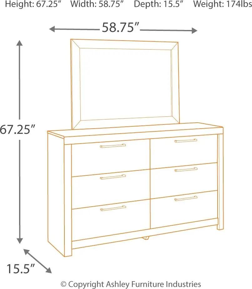Derekson Panel Bedroom Set | 4-Piece | Rustic Butcher Block Finish | Replicated Pine Grain