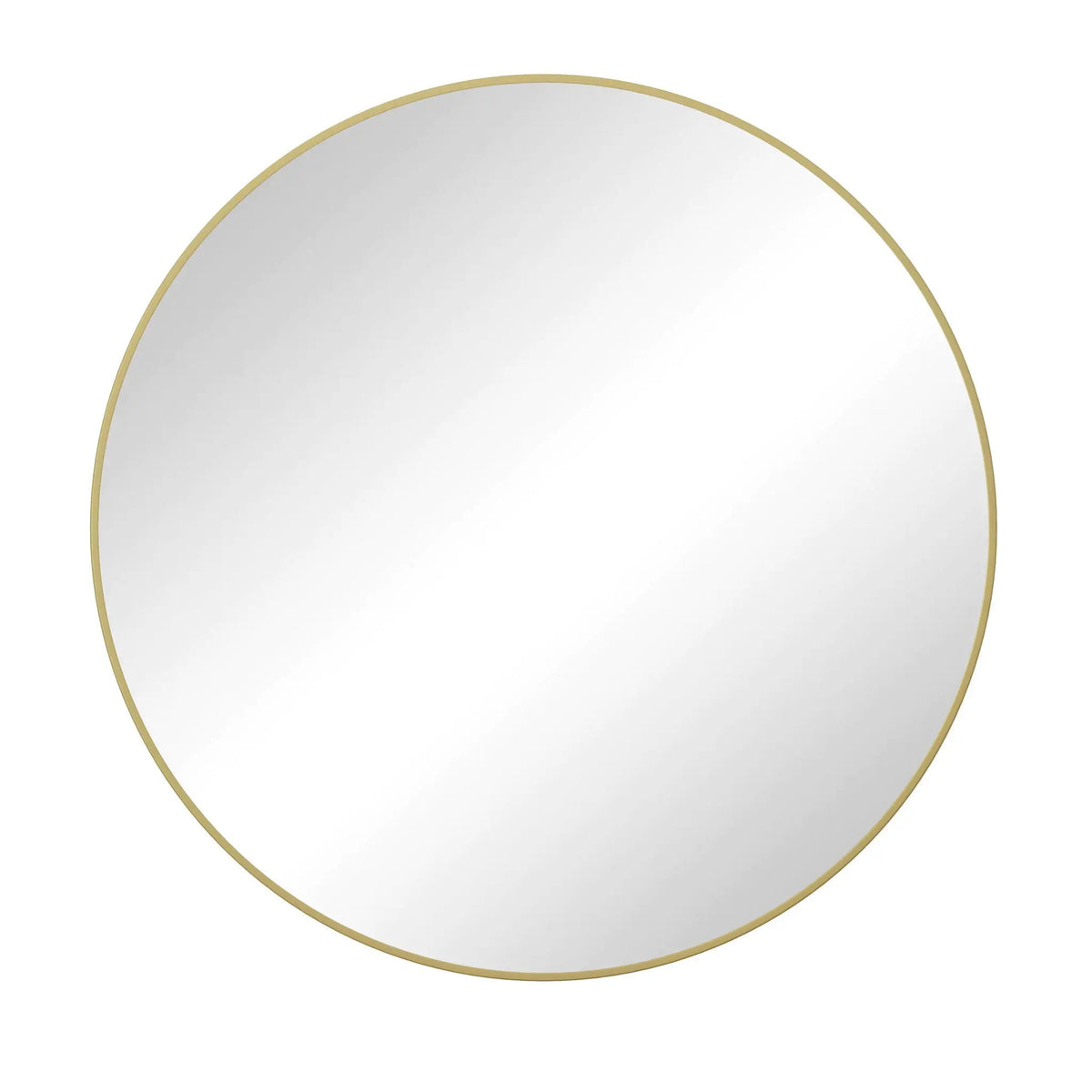 Round Wall Mirror | Metal Framed Circular Design | 48 Inch Diameter | Vanity And Dressing Use