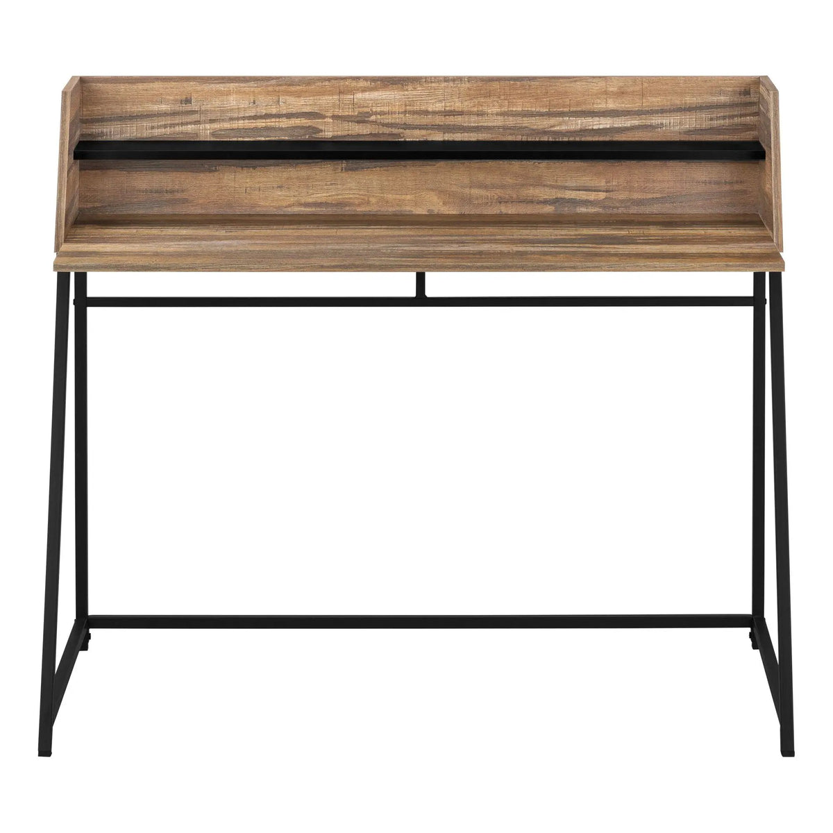 Marble Look Computer Desk With Shelves | 47.25 Inch Width | Sturdy Metal Base | 39.25 Inch Height