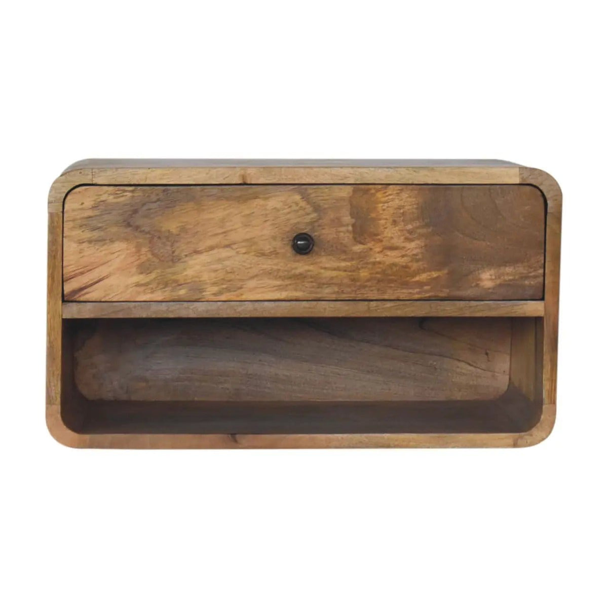 Curve Upper Slot Floating Nightstand | 6 Pieces | Bedroom Furniture | Bedroom