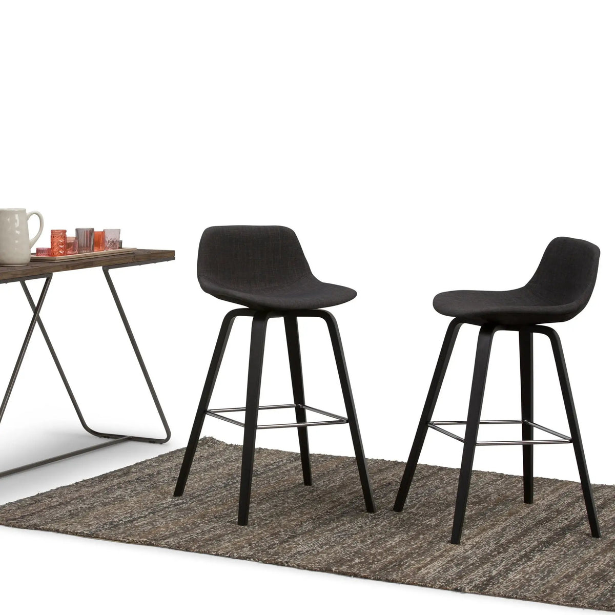 Randolph Bentwood Stools | Set Of 2 | Mid Century Modern Style | Counter And Bar Height
