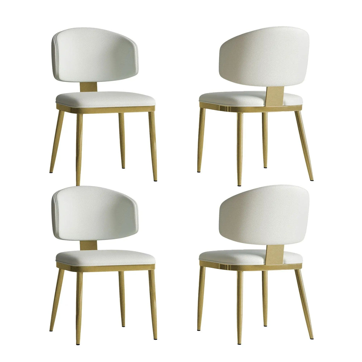 Modern Dining Chairs For Kitchen (Set of 2) | 2 Pieces | Steel & Metal | Dining Room