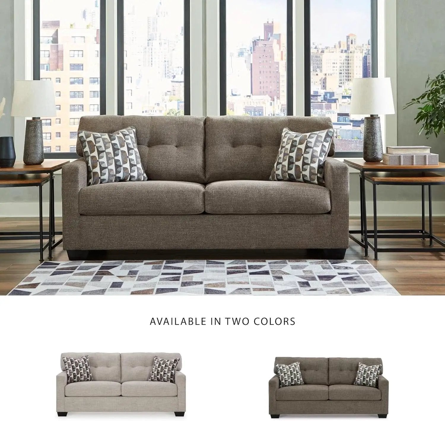 Contemporary Espresso Full Size Sofa Sleeper MemoryFoam from PriceLows™