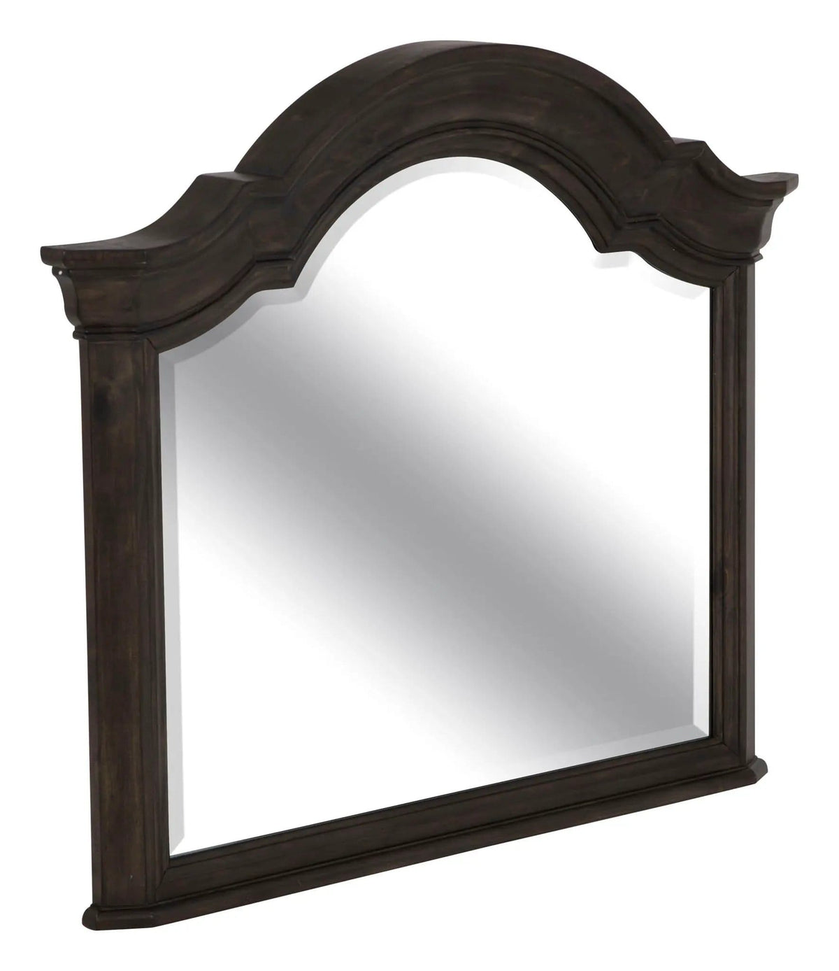 Bellamy Drawer Dresser With Shaped Mirror | Dresser & Mirror | Glass & Veneer | Peppercorn