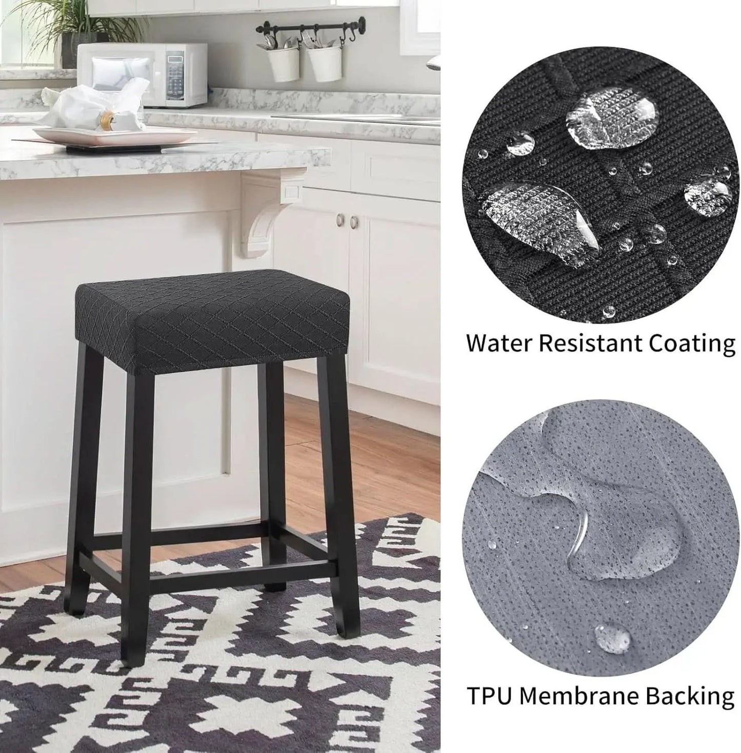 Stretch Waterproof Bar Stool Covers 2 Pack For Counter from PriceLows™