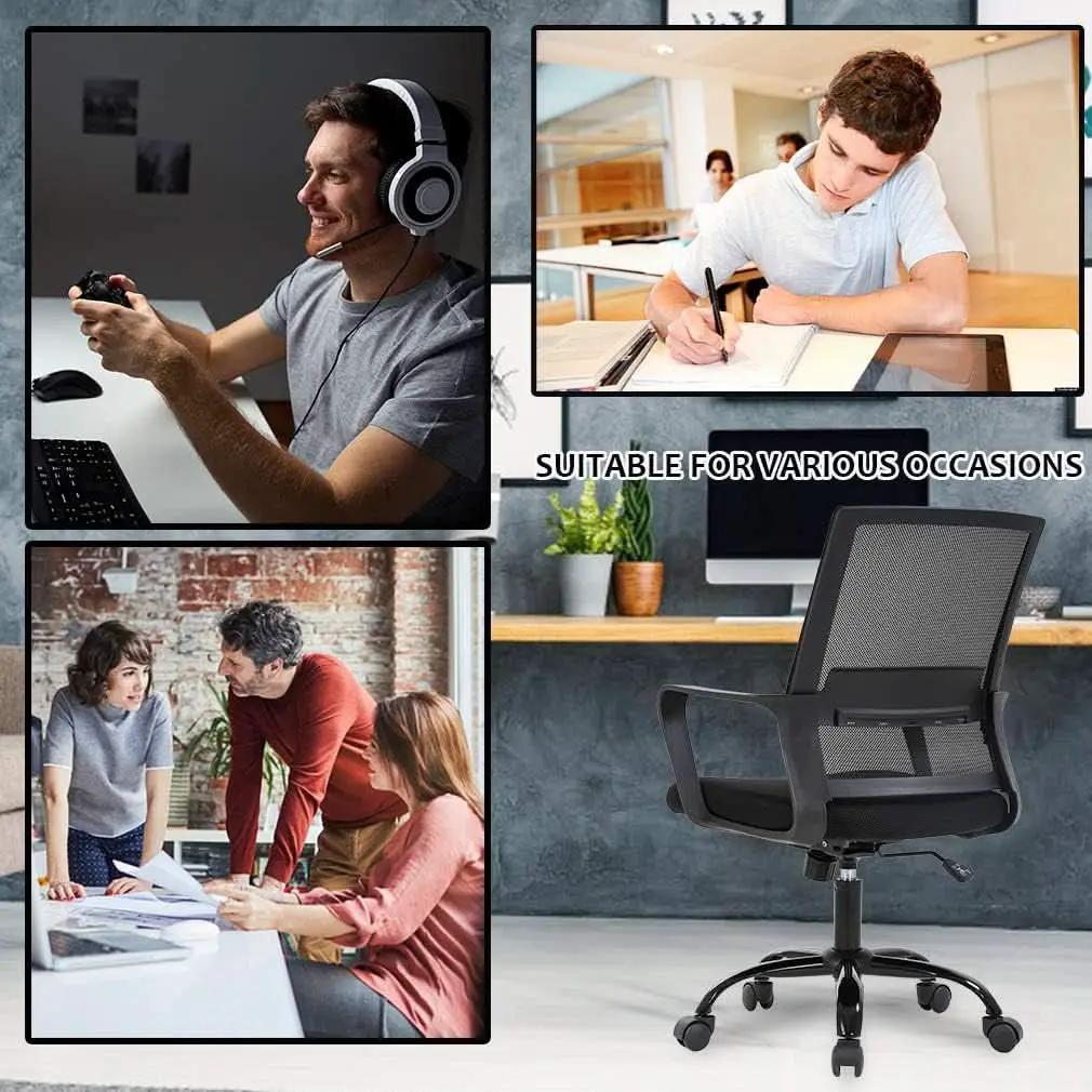 Ergonomic Mesh Office Chair With Lumbar Support Adjustable from PriceLows™