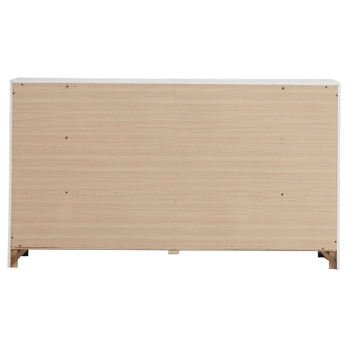 Brantford 6-drawer Dresser Coastal | 58.5 x 16.25 x 33.25 in | Engineered Wood & Veneer | White