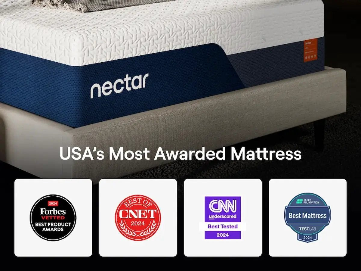Nectar Ultra Memory Foam Mattress | 15 Inch Height | Fabric Cover | Multiple Comfort Layers