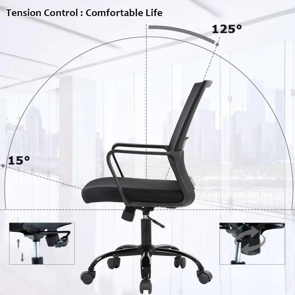 Ergonomic Mesh Office Chair With Lumbar Support Adjustable from PriceLows™