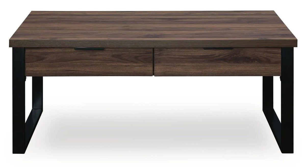 Wickman Falls Rectangular Table | 2 Pieces | Metal & Wood | Home