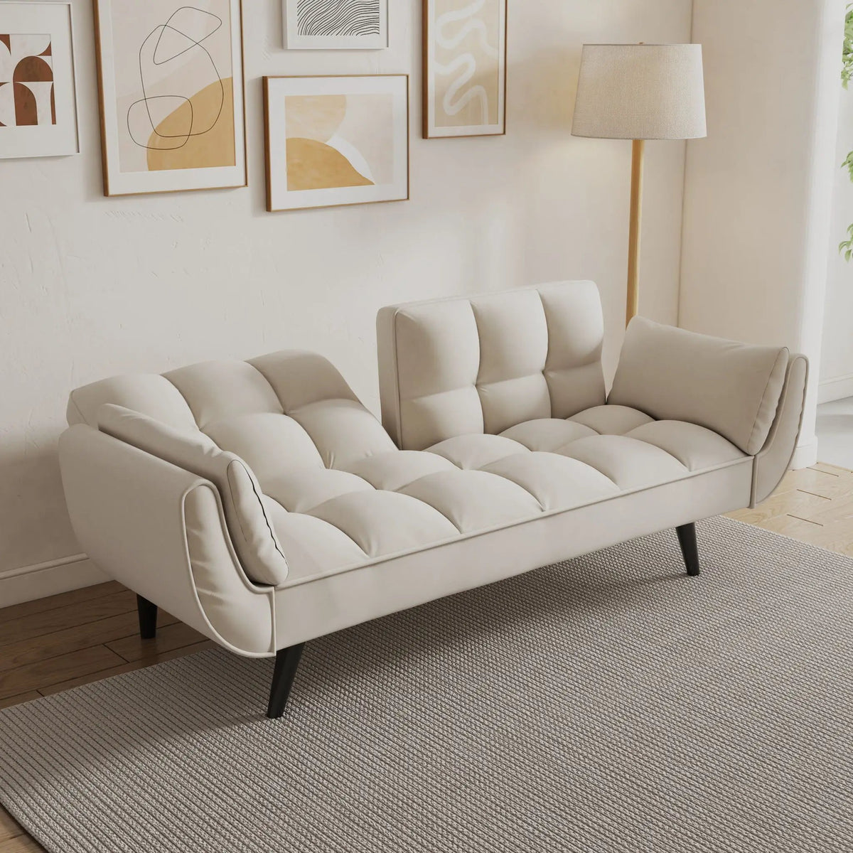 Convertible Sofa | Two Seater | Adjustable Back | Compact