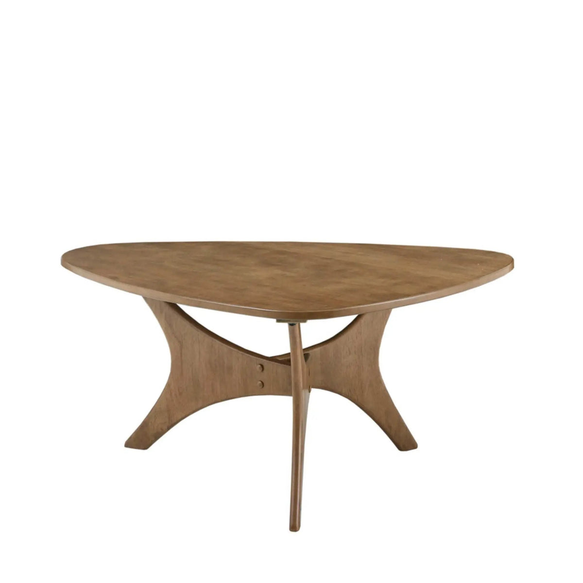 Triangle Accent Table | Wood Veneer Top | Natural Elm Finish