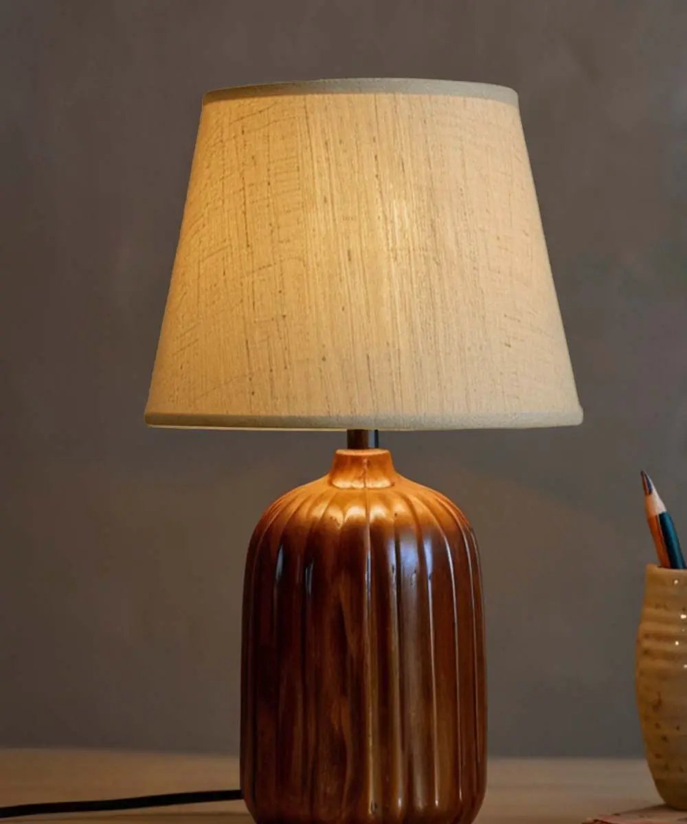 Clip On Lamp Shade | Textured Oatmeal | 9X16X12 Inches | Empire Hardback