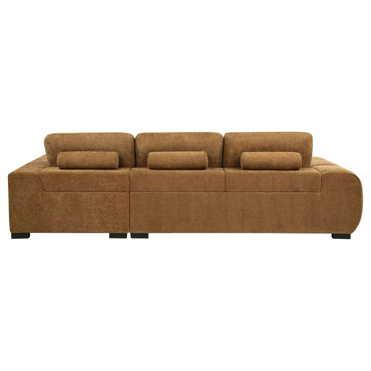 Octavia Upholstered Sectional Chaise Sofa Amber | 119.25 x 79.5 x 35.5 in | Living Room Furniture | Living Room