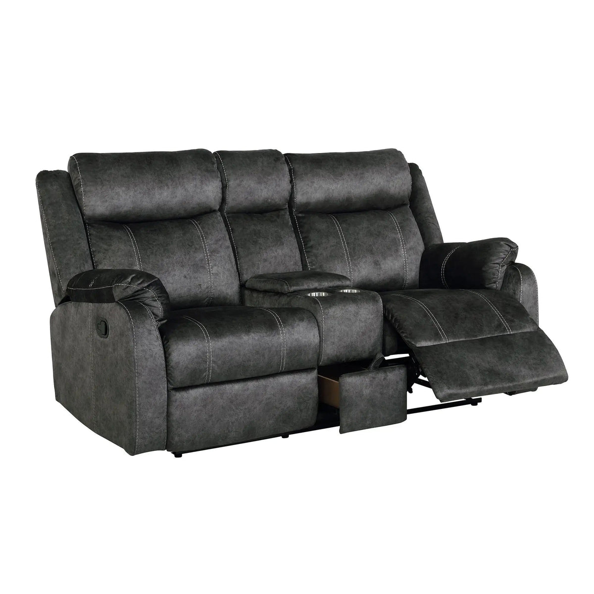 Sonet Domino Recliner Reclining Loveseat | 2 Pieces | Fabric | Living Room