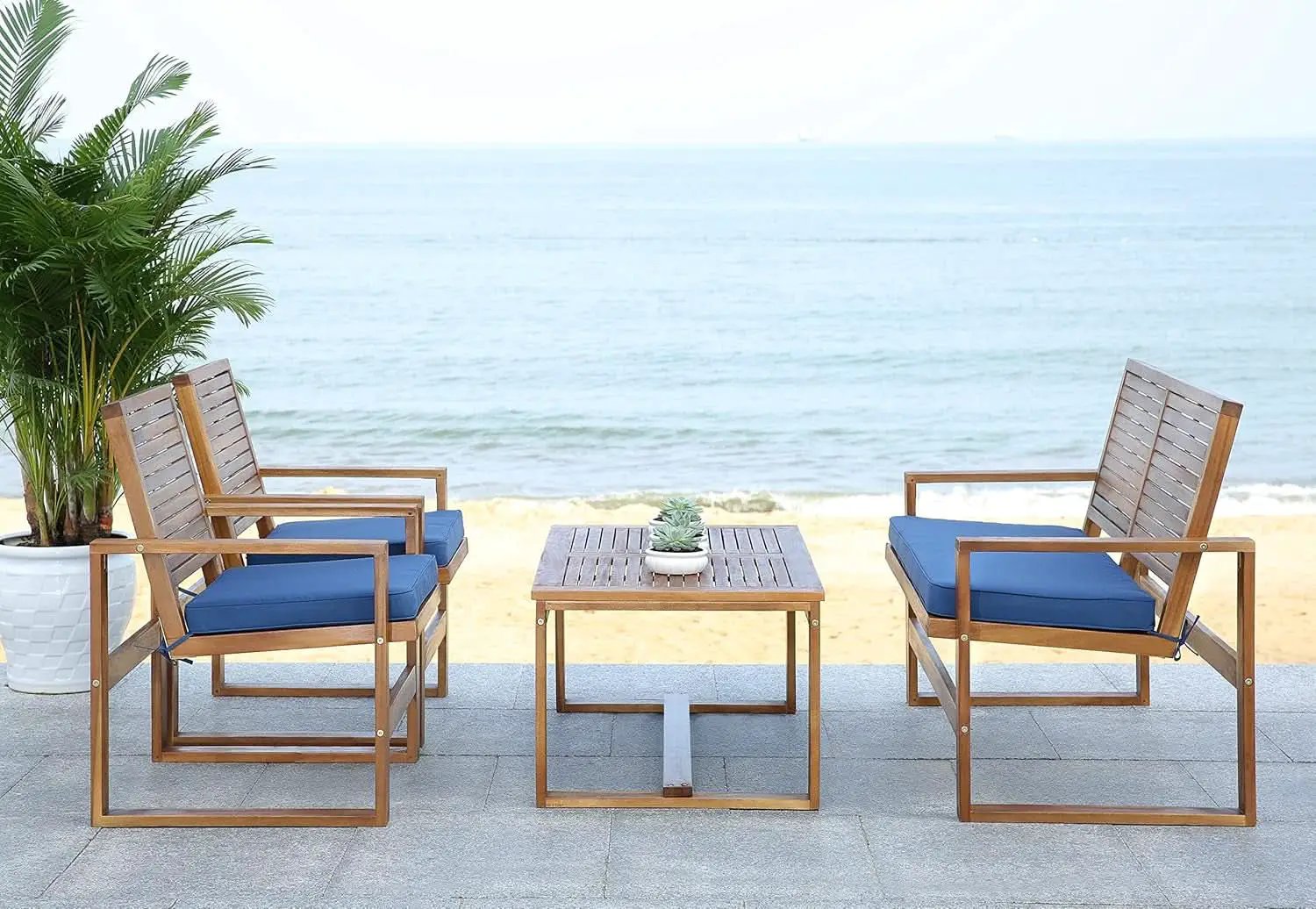 Acacia Patio Furniture Set for Outdoor Dining Comfort from PriceLows™