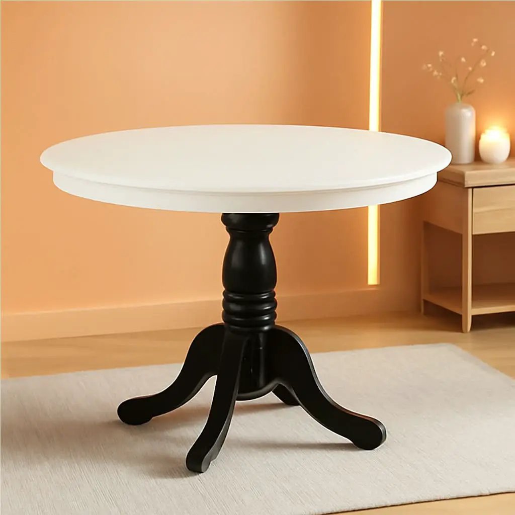 Dining Table 42 Inch Round Top With Pedestal Base Leg from PriceLows™