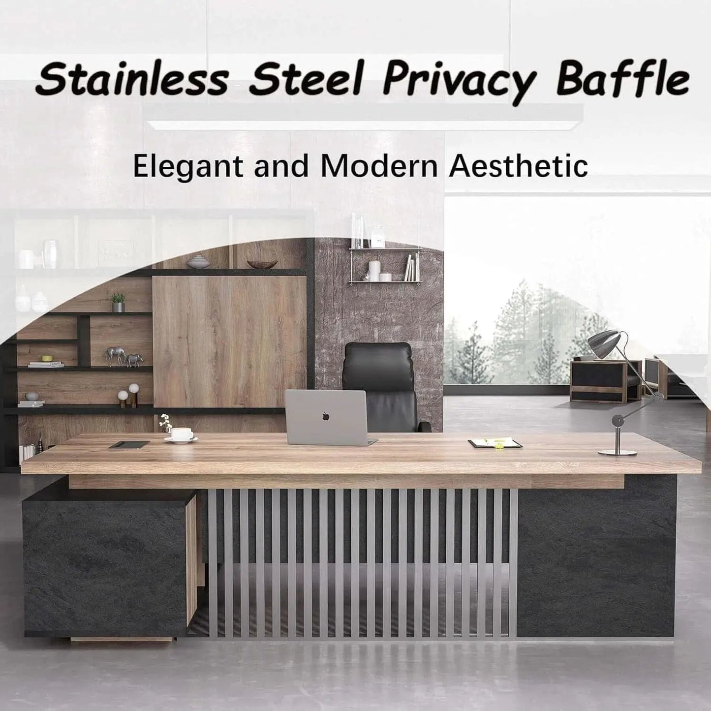Spacious Executive Desk With Ample Storage Drawers from PriceLows™