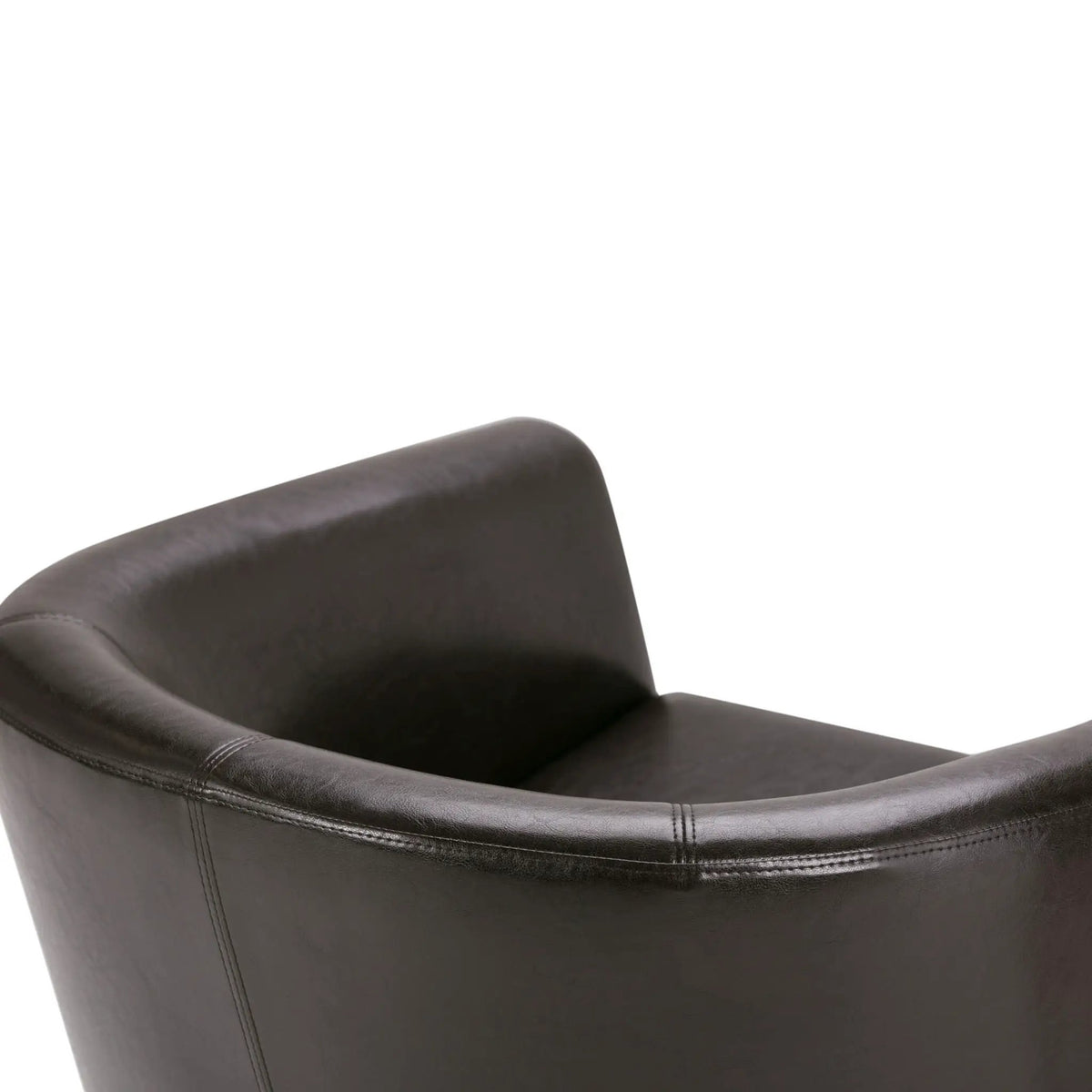 Austin Transitional Tub Chair | Curved Back | Top Stitching Detail | Kiln-Dried Wood Frame
