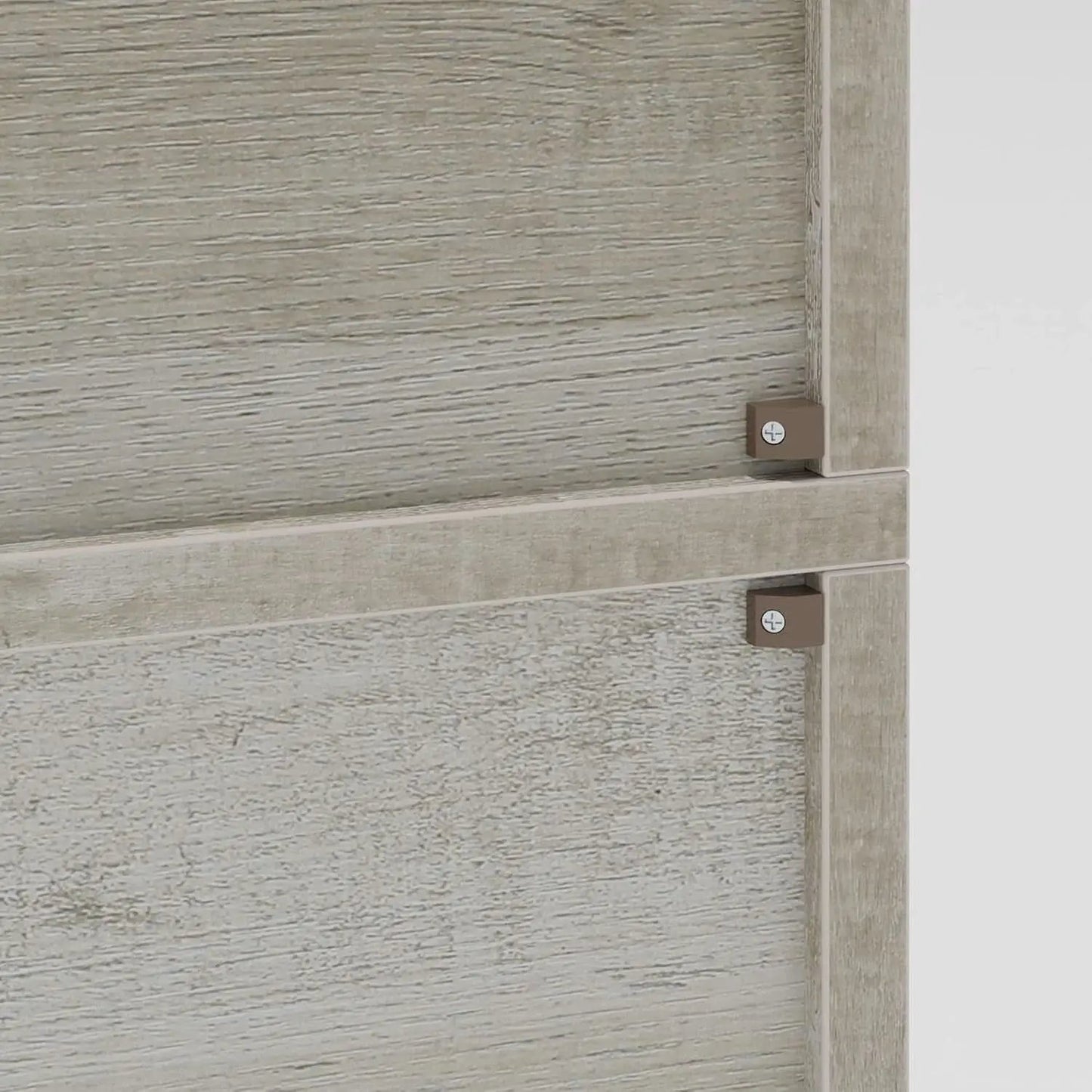 Industrial 70 Inch Tall Bookcase With Doors 6 Shelf Storage from PriceLows™