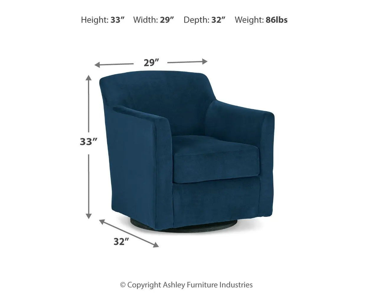 Bradney Swivel Accent Chair | High-Design Aesthetic | Affordable Style | 33 Inch Height