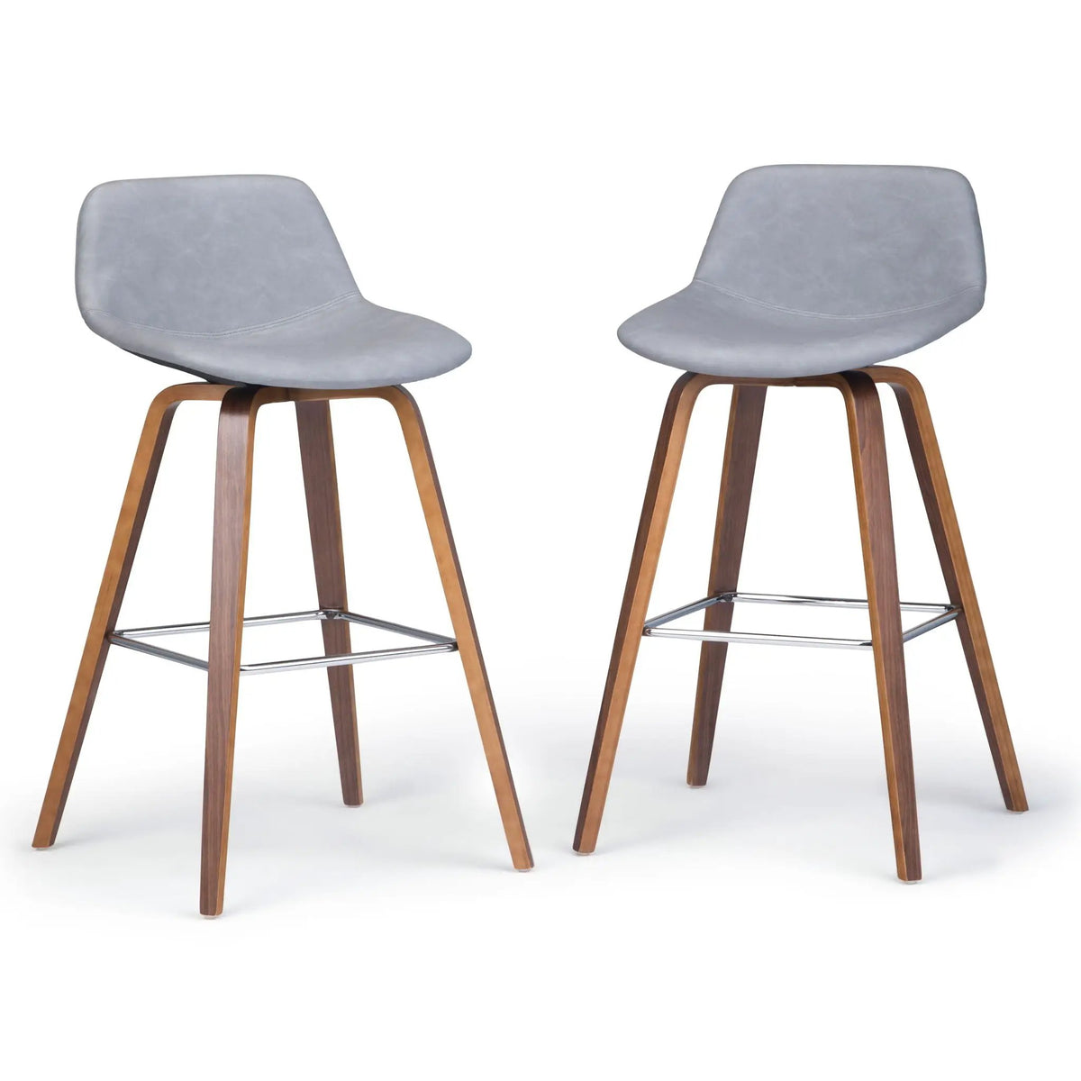Randolph Bentwood Stools | Set Of 2 | Mid Century Modern Style | Counter And Bar Height