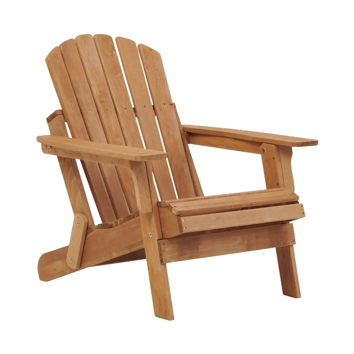 Oversize Folding Adirondack Chair | Premium Hemlock Wood | Pre-Assembled Parts | Patio And Garden