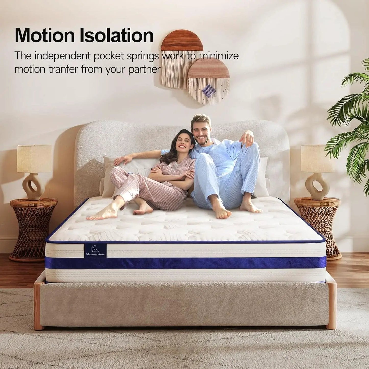 Twin XL 12Inch Hybrid Breathable MemoryFoam Pocket Springs Mattress from PriceLows™