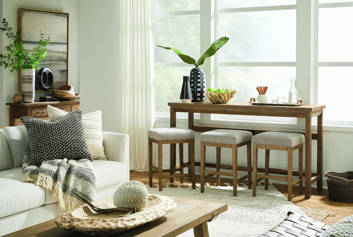 Lindon Upholstered Stool | 2 Pieces | Living Room Furniture | Living Room