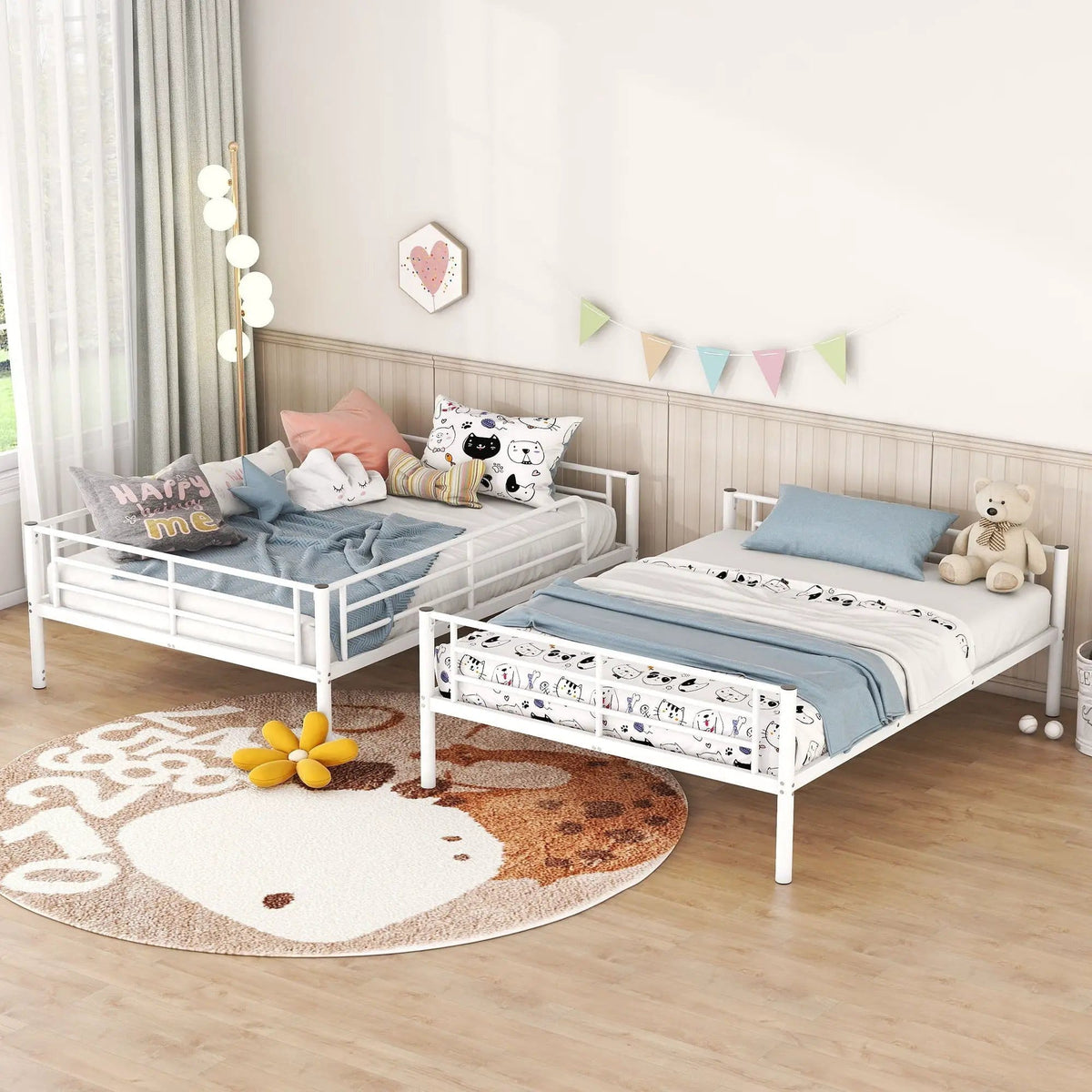Steel Construction Bunk Bed | 4 Pieces | Steel | Bedroom