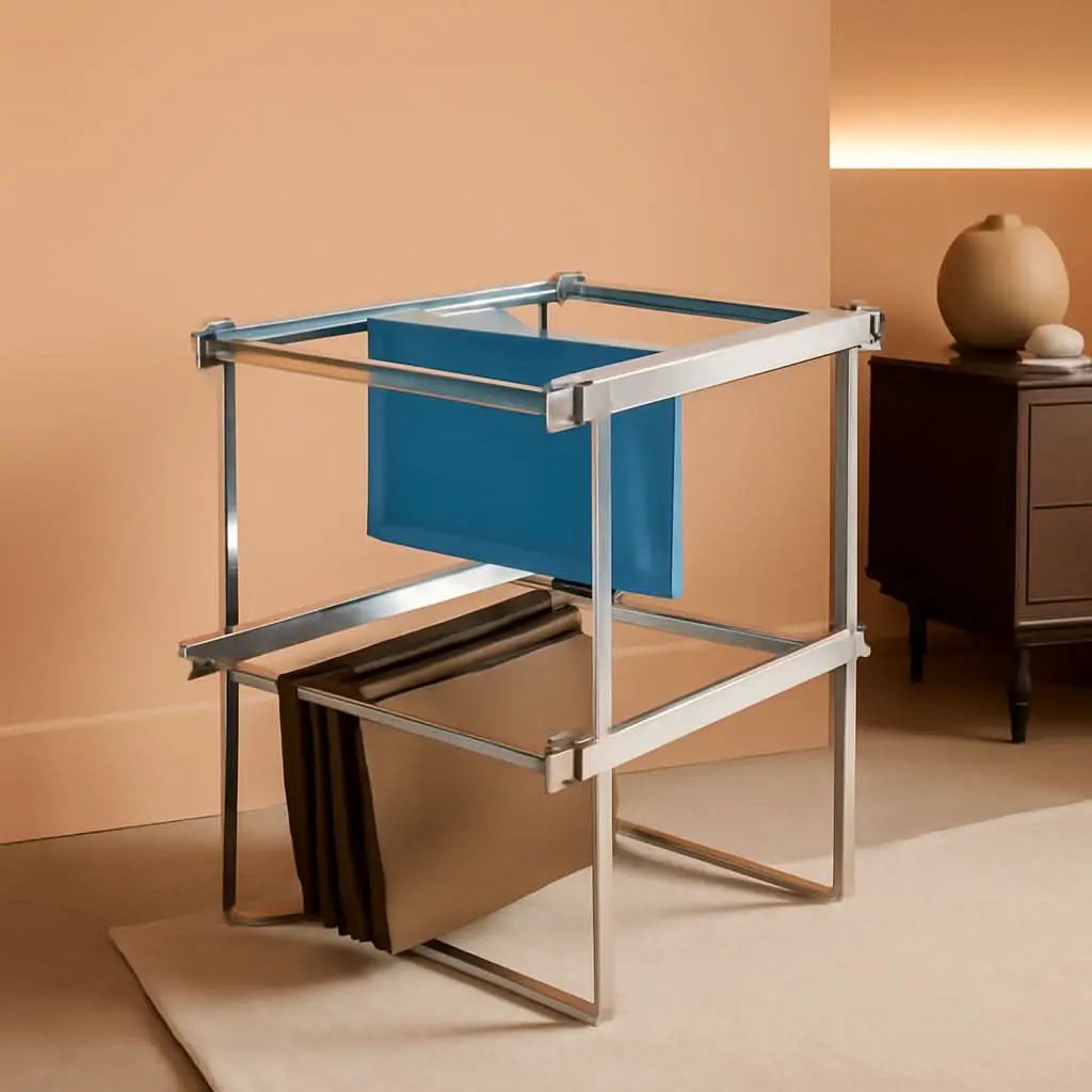 Two Tier Base Cabinet File Drawer Organizer Chrome 14.5 in from PriceLows™