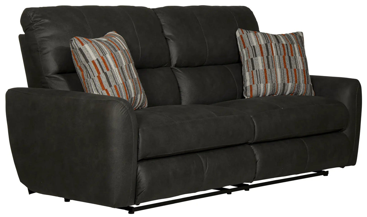 Dorian Reclining Sofa | 4 Pieces | Faux Leather & Fabric | Living Room