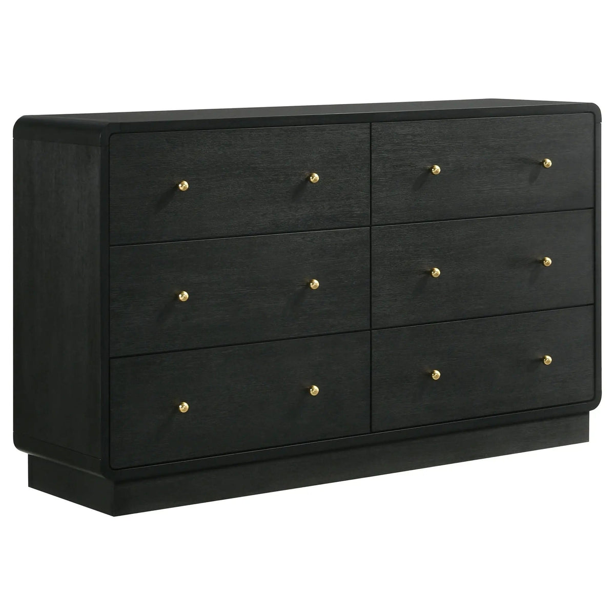 Cavelle 5-piece Eastern King Bedroom Set | 5-Piece Set | Engineered Wood & Chenille | Black