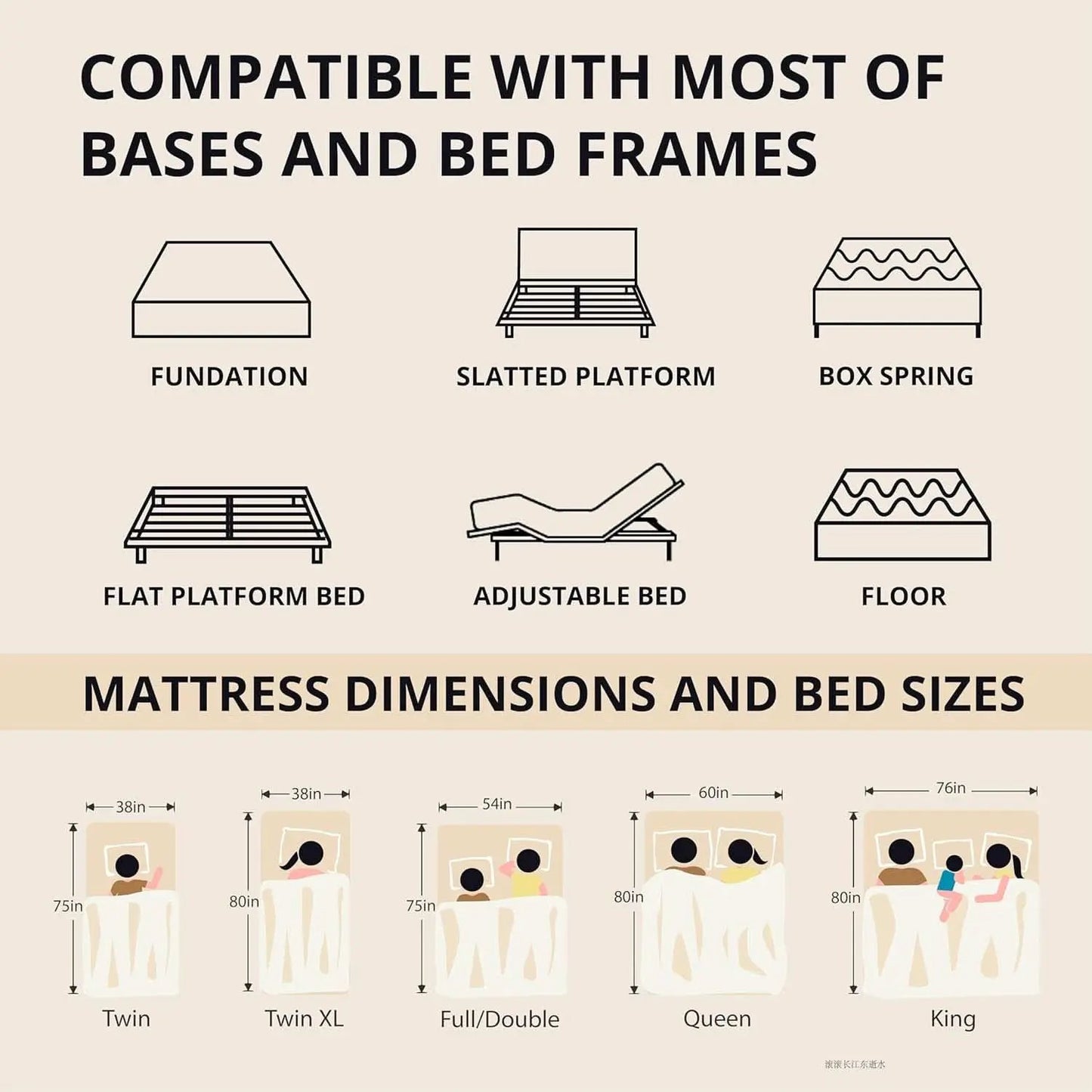 King Memory Foam Mattress Bed In A Box Cooling Gel Comfort from PriceLows™