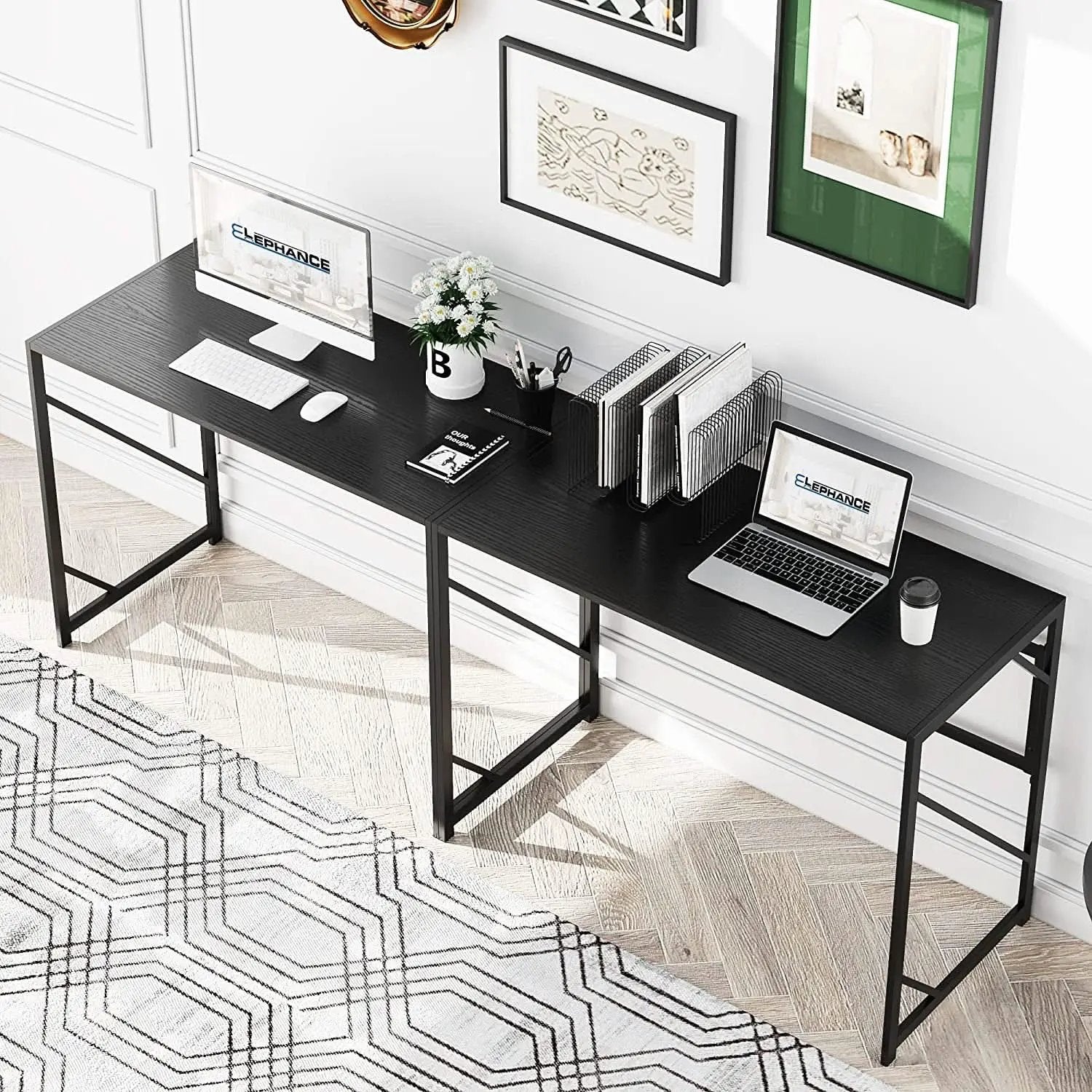 No Assembly Folding Desk for Small Spaces Home Office from PriceLows™