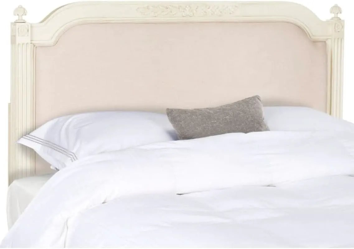 Tufted Linen Rustic Beige Headboard for Twin Beds from PriceLows™