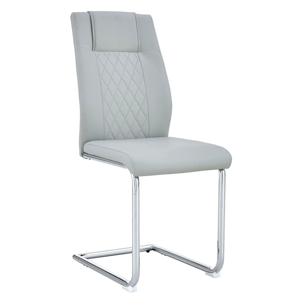 Modern Dining Chairs | Padded Seat | Metal Legs | Anti-Slip Footpads
