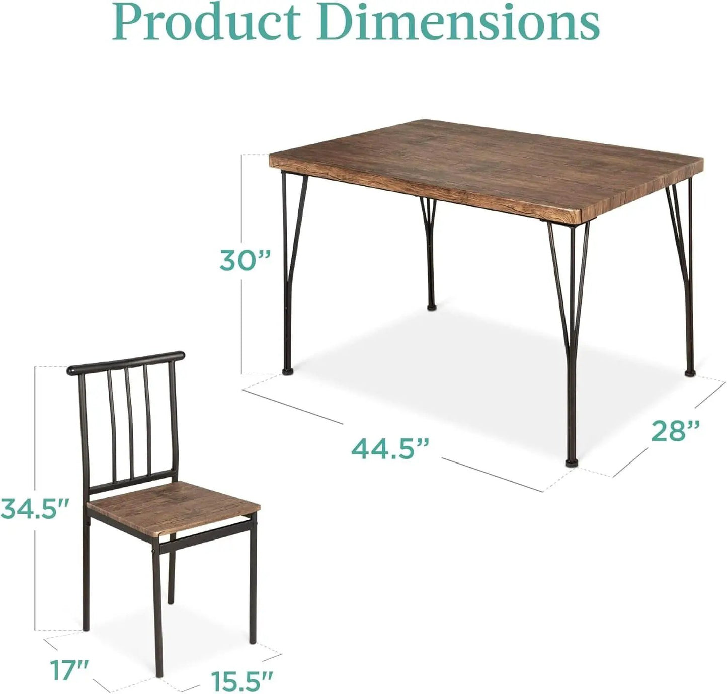 Drift Brown Contemporary Rectangular Dining Table Set from PriceLows™