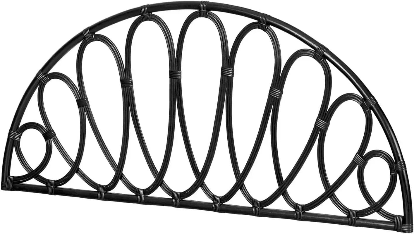 Elegant Wall-Mounted Headboard With Curvaceous Flower Petals from PriceLows™