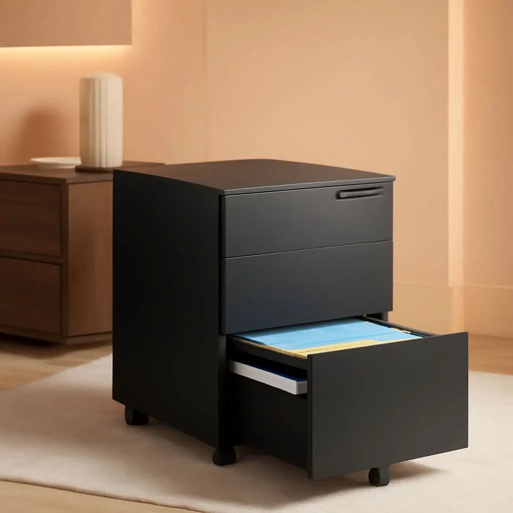 Locking 3 Drawer Steel File Cabinet With Digital Lock from PriceLows™