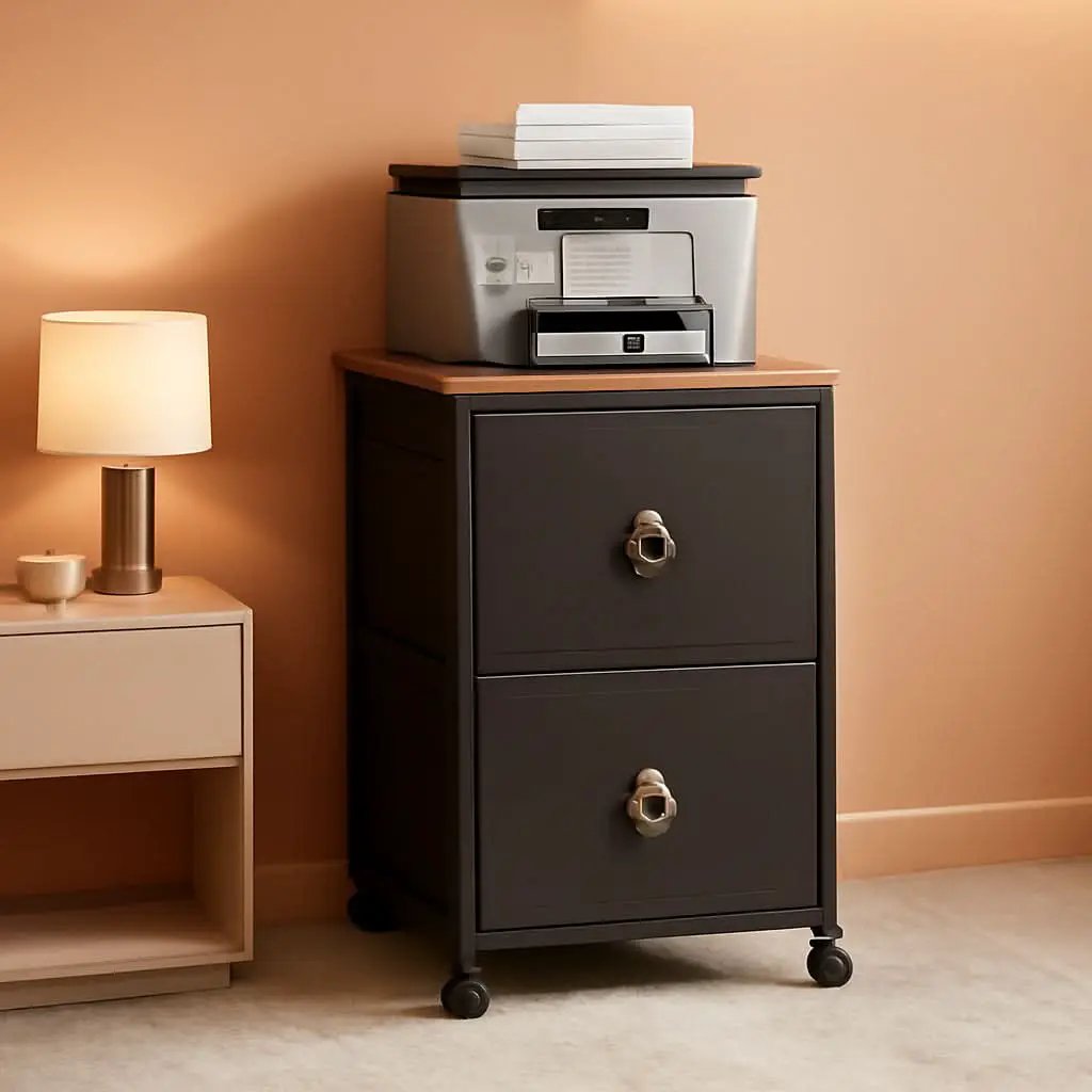 Durable Rolling File Cabinet With Printer Stand 2 Drawer from PriceLows™
