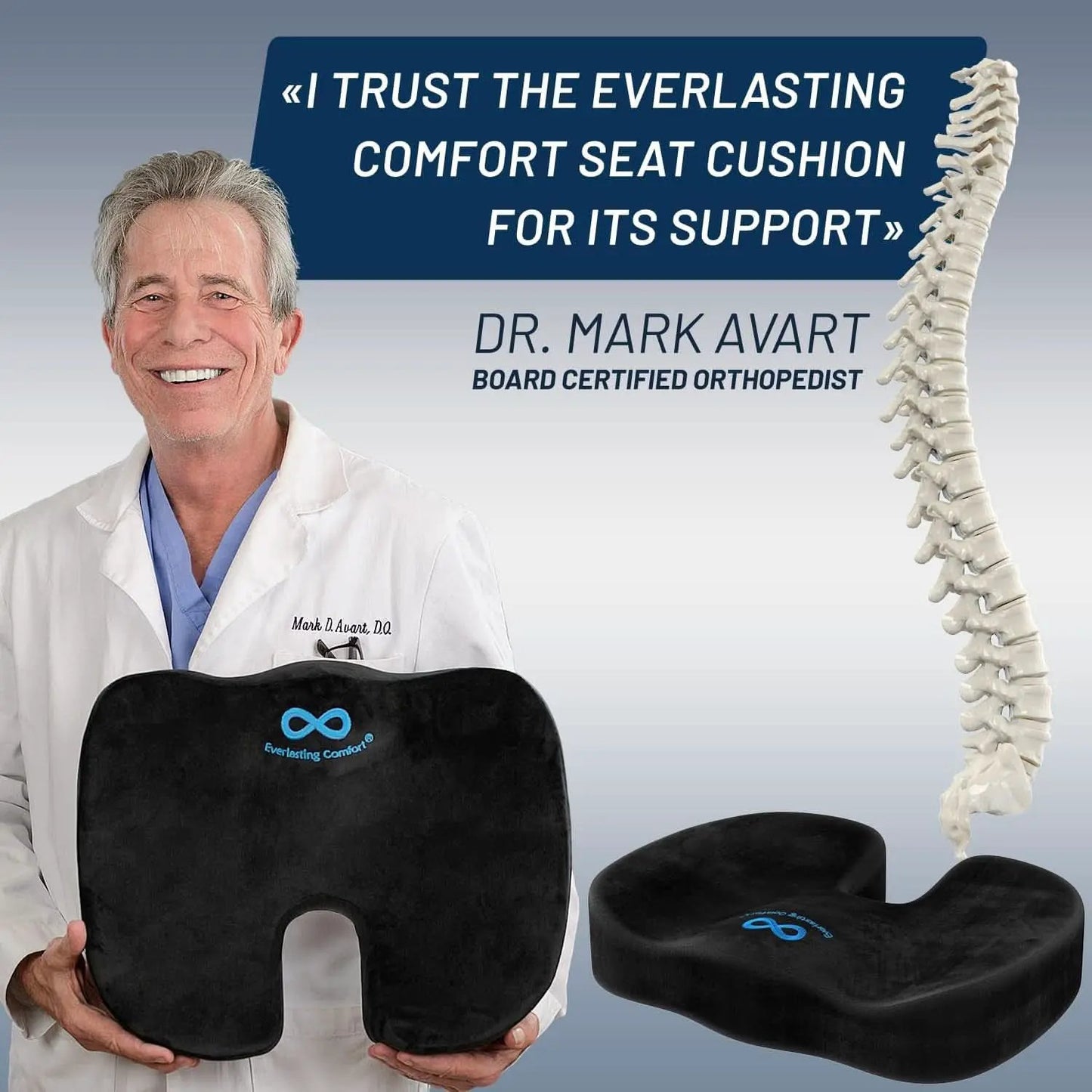 Memory Foam Office Chair Seat Cushion For Tailbone Pain from PriceLows™