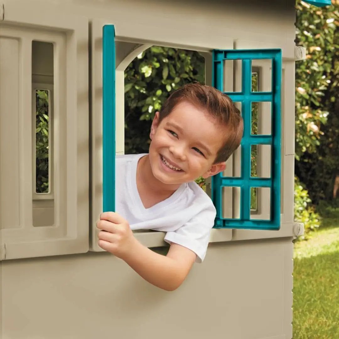 Blue Cape Cottage Playhouse Large Outdoor Kids Playhouse from PriceLows™