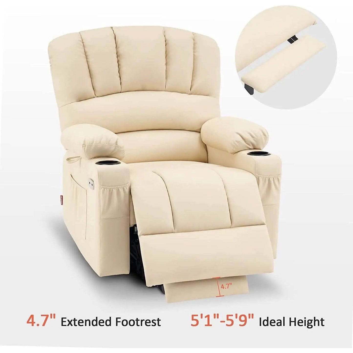 Power Lift Recliner Chair With Massage For Living Room from PriceLows™