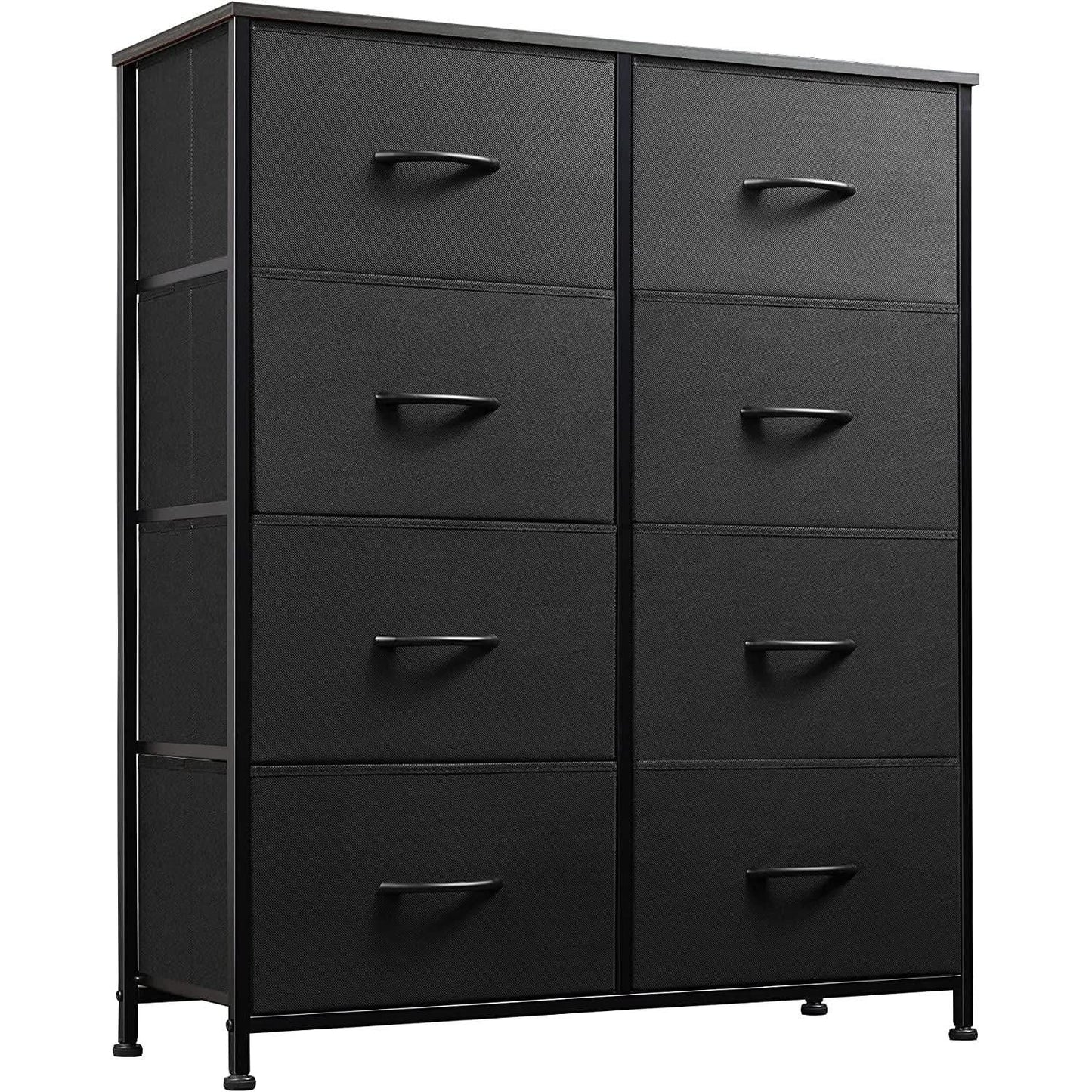 Fabric Storage Tower With 8 Drawers Charcoal Black from PriceLows™
